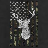Hunting Season Buck Deer Hunting American Camouflage USA Flag Adult Drive Performance Visor