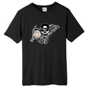 Halloween Skeleton Baseball Player Skull Hands Tall Fusion ChromaSoft Performance T-Shirt