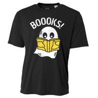 Halloween Saying Boooks Bookworm Ghost Librarian Cooling Performance Crew T-Shirt