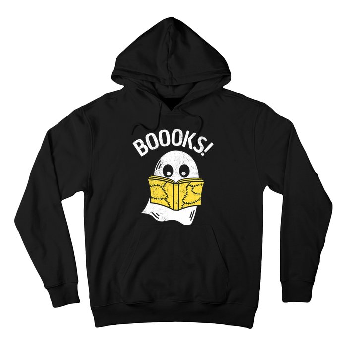 Halloween Saying Boooks Bookworm Ghost Librarian Hoodie