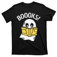 Halloween Saying Boooks Bookworm Ghost Librarian T-Shirt