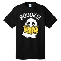 Halloween Saying Boooks Bookworm Ghost Librarian Tall T-Shirt