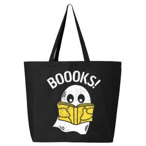 Halloween Saying Boooks Bookworm Ghost Librarian 25L Jumbo Tote