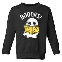 Halloween Saying Boooks Bookworm Ghost Librarian Toddler Sweatshirt