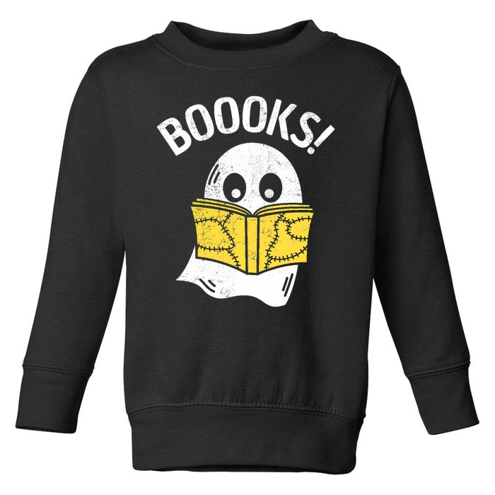 Halloween Saying Boooks Bookworm Ghost Librarian Toddler Sweatshirt