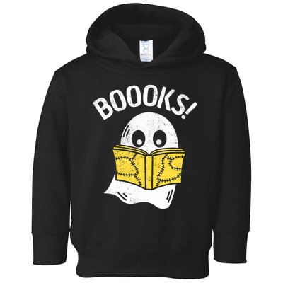 Halloween Saying Boooks Bookworm Ghost Librarian Toddler Hoodie