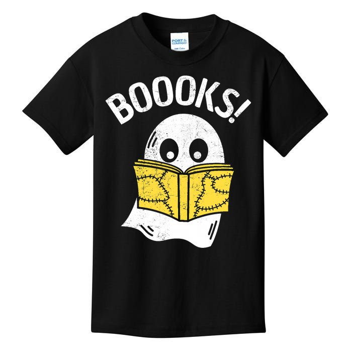 Halloween Saying Boooks Bookworm Ghost Librarian Kids T-Shirt