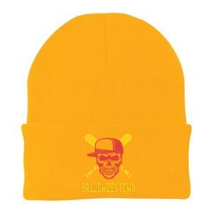 Halloweentown Skeleton Baseball Knit Cap Winter Beanie