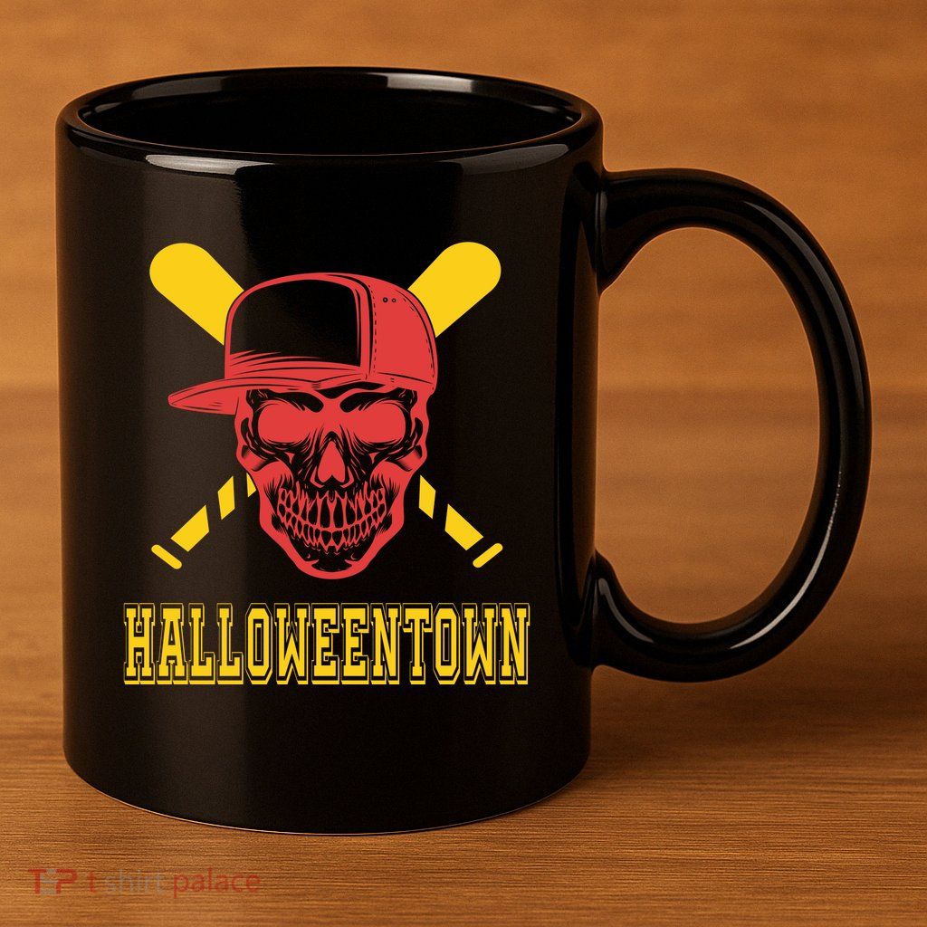 Halloweentown Skeleton Baseball 11oz C Handle Ceramic Mug