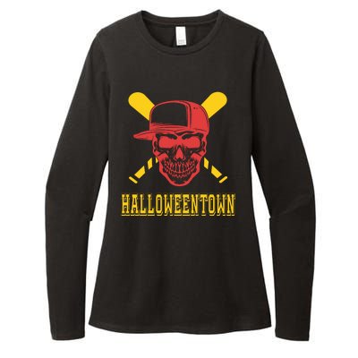 Halloweentown Skeleton Baseball Womens CVC Long Sleeve Shirt