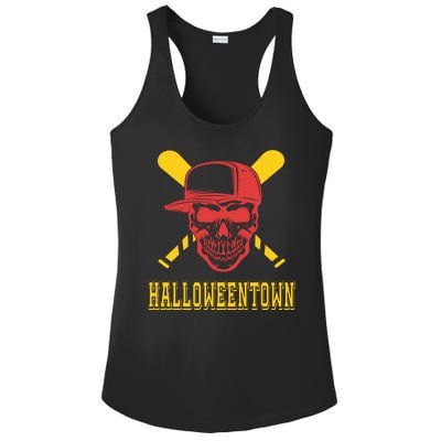 Halloweentown Skeleton Baseball Ladies PosiCharge Competitor Racerback Tank