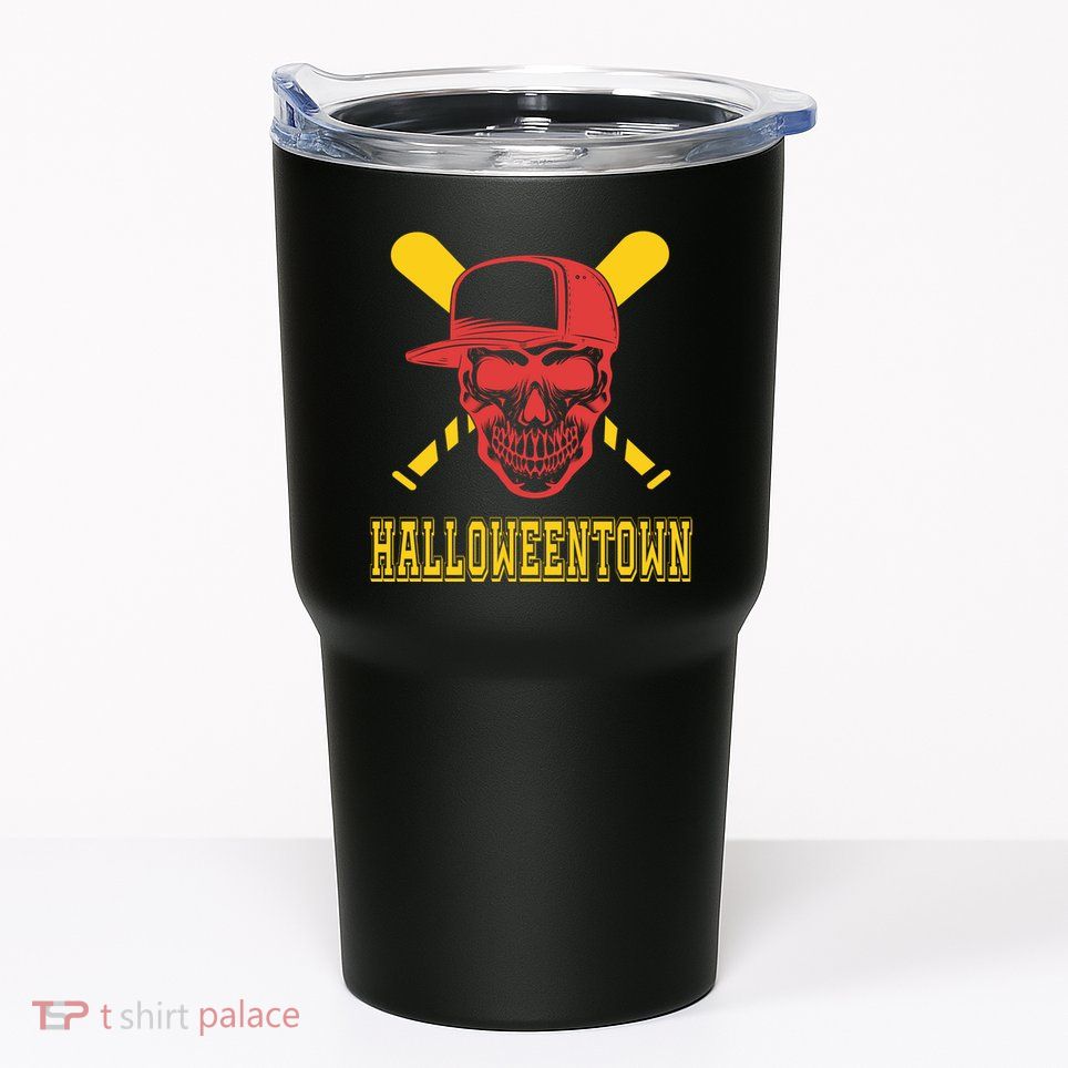 Halloweentown Skeleton Baseball Tumbler