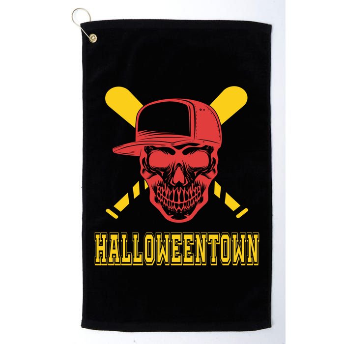 Halloweentown Skeleton Baseball Golf Towel