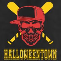 Halloweentown Skeleton Baseball Golf Towel