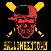 Halloweentown Skeleton Baseball Short Acrylic Beanie