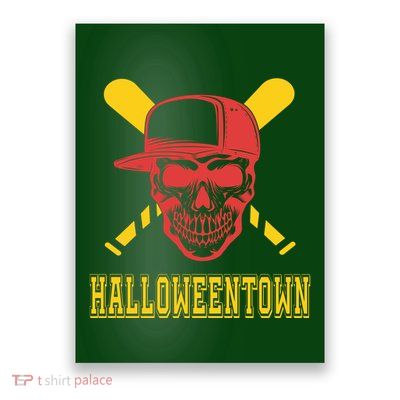 Halloweentown Skeleton Baseball Poster
