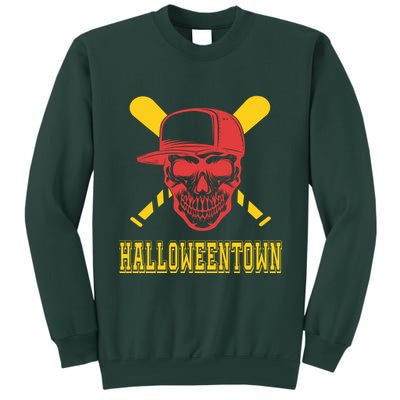 Halloweentown Skeleton Baseball Tall Sweatshirt