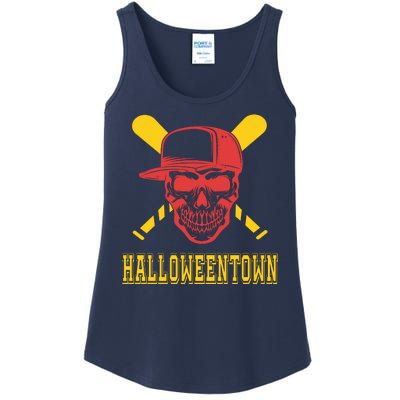 Halloweentown Skeleton Baseball Ladies Essential Tank