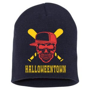 Halloweentown Skeleton Baseball Short Acrylic Beanie