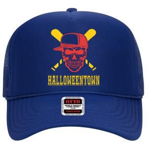 Halloweentown Skeleton Baseball High Crown Mesh Back Trucker Hat