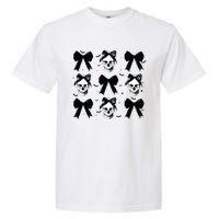 Halloween Skull Black Bow Retro Halloween Garment-Dyed Heavyweight T-Shirt