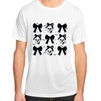 Halloween Skull Black Bow Retro Halloween Adult ChromaSoft Performance T-Shirt