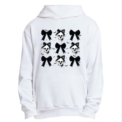 Halloween Skull Black Bow Retro Halloween Urban Pullover Hoodie