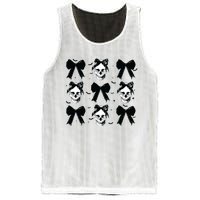 Halloween Skull Black Bow Retro Halloween Mesh Reversible Basketball Jersey Tank