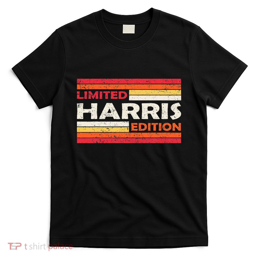 Harris Surname Birthday Family Reunion 80s 90s Sunset T-Shirt