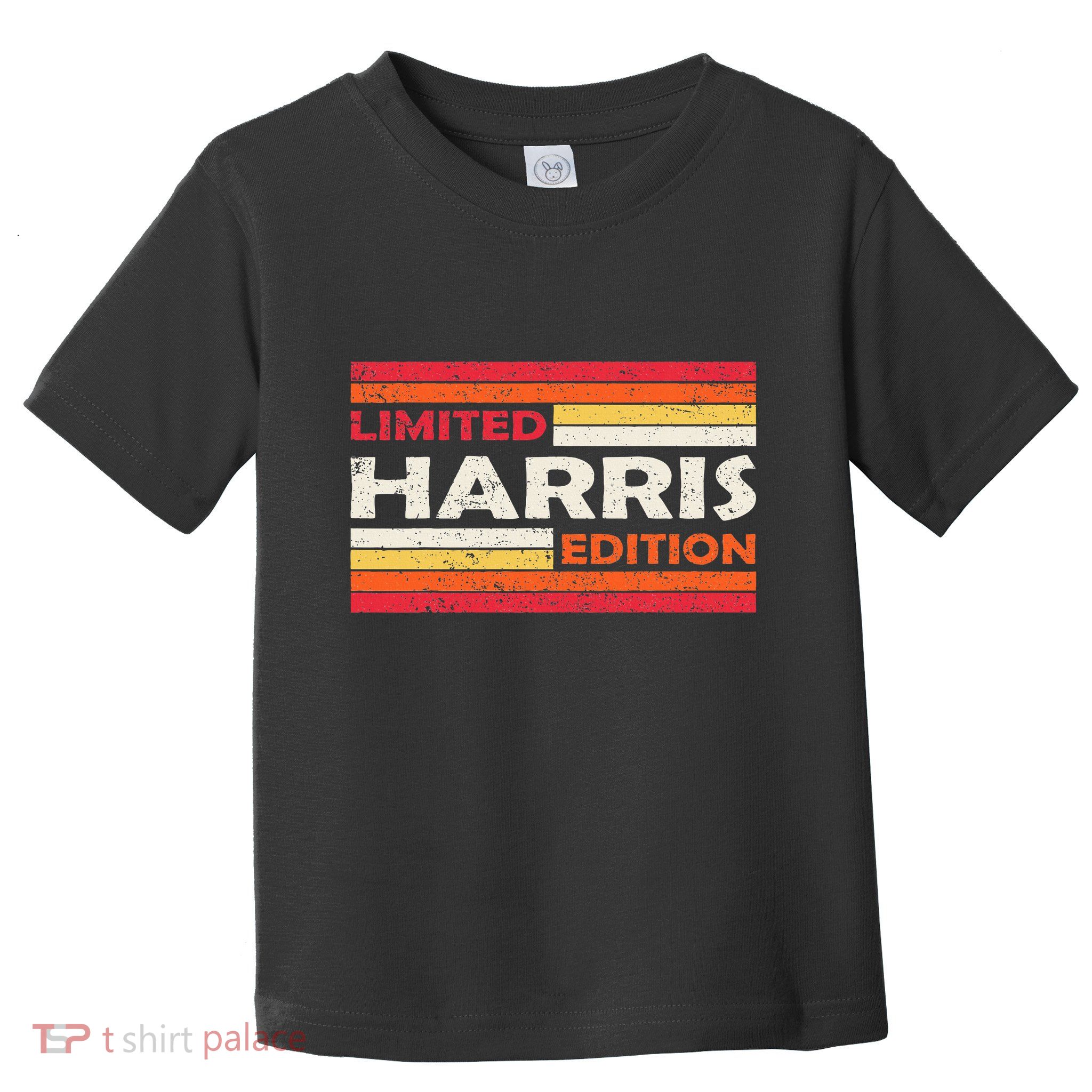 Harris Surname Birthday Family Reunion 80s 90s Sunset Toddler T-Shirt