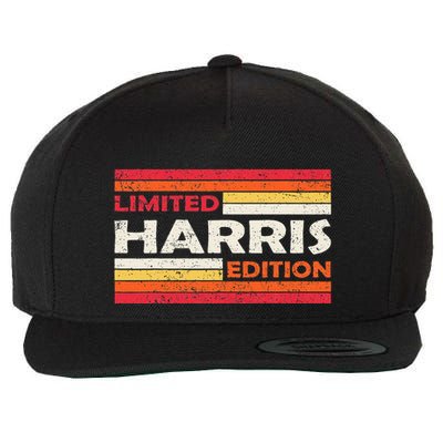 Harris Surname Birthday Family Reunion 80s 90s Sunset Wool Snapback Cap