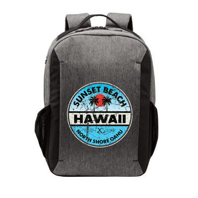 Hawaii Sunset Beach North Shore Oahu Vintage Hawaiian Vector Backpack
