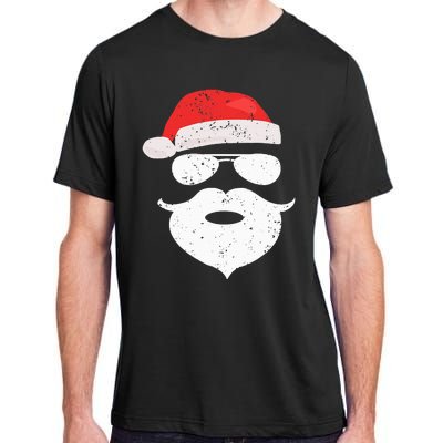 Hilarious Santa Beard Shades and Festive Red Hat for Christmas Adult ChromaSoft Performance T-Shirt