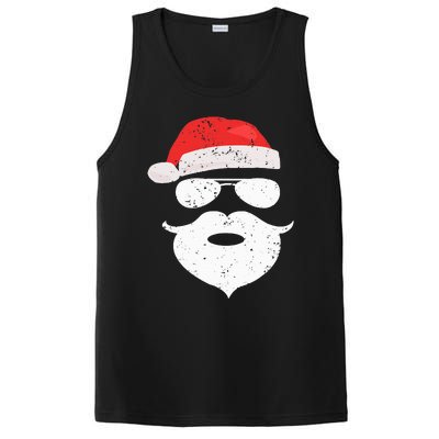 Hilarious Santa Beard Shades and Festive Red Hat for Christmas PosiCharge Competitor Tank