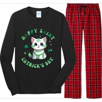 Happy Saint CatrickS Day Funny Saint PatrickS Day Shamrock Long Sleeve Pajama Set