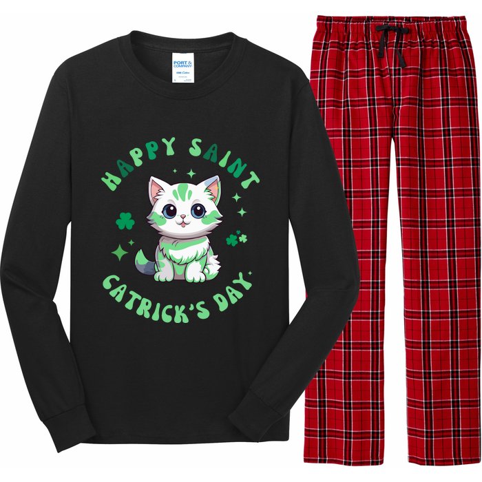 Happy Saint CatrickS Day Funny Saint PatrickS Day Shamrock Long Sleeve Pajama Set