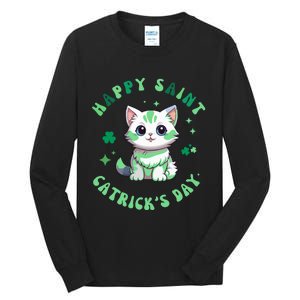 Happy Saint CatrickS Day Funny Saint PatrickS Day Shamrock Tall Long Sleeve T-Shirt