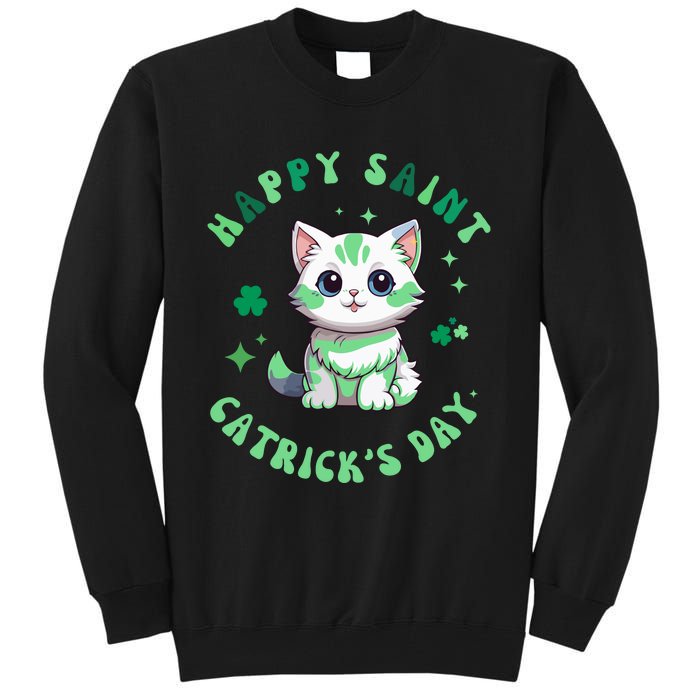 Happy Saint CatrickS Day Funny Saint PatrickS Day Shamrock Tall Sweatshirt