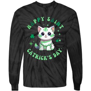 Happy Saint CatrickS Day Funny Saint PatrickS Day Shamrock Tie-Dye Long Sleeve Shirt