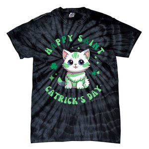 Happy Saint CatrickS Day Funny Saint PatrickS Day Shamrock Tie-Dye T-Shirt