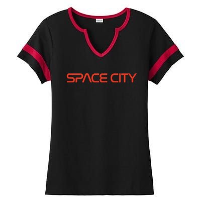 Houston Space City, Houston Baseball Ladies Halftime Notch Neck Tee