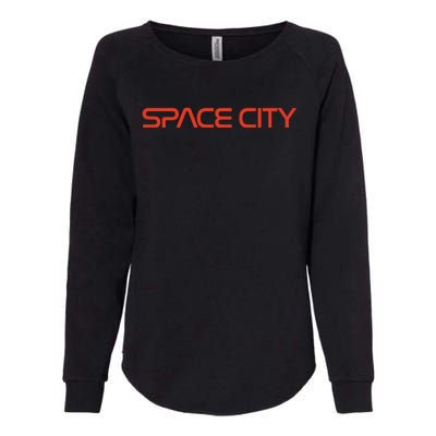 Houston Space City, Houston Baseball Womens California Wash Sweatshirt