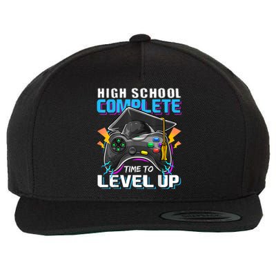 High School Complete Video Game Senior Graduation Gift Wool Snapback Cap