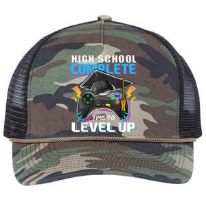 High School Complete Video Game Senior Graduation Gift Retro Rope Trucker Hat Cap