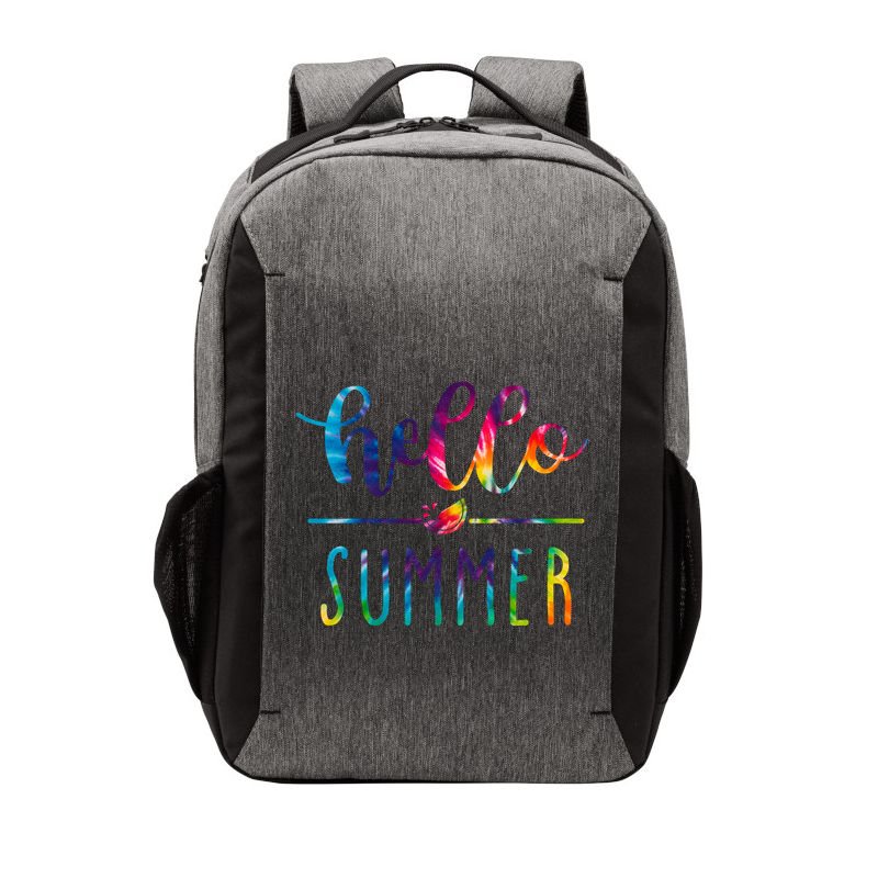 Hello Summer Colorful Rainbow Vector Backpack