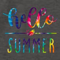 Hello Summer Colorful Rainbow Vector Backpack