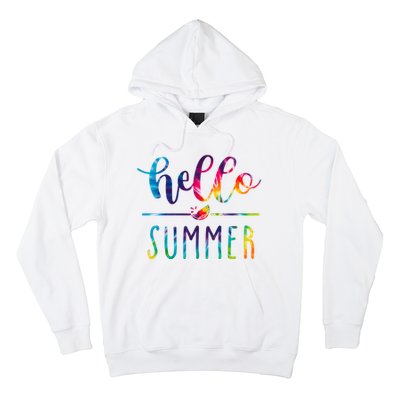 Hello Summer Colorful Rainbow Hoodie