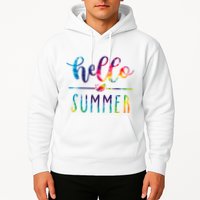 Hello Summer Colorful Rainbow Hoodie