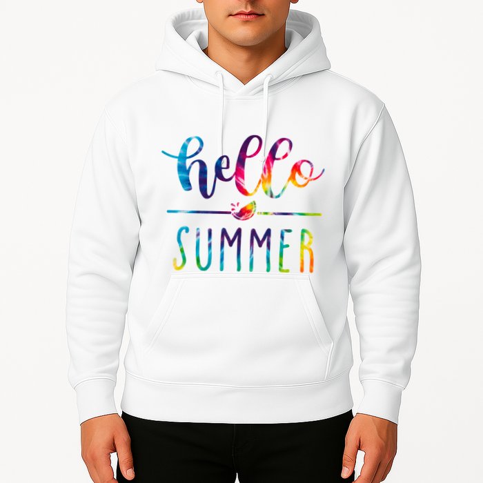 Hello Summer Colorful Rainbow Hoodie