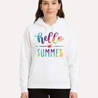 Hello Summer Colorful Rainbow Hoodie